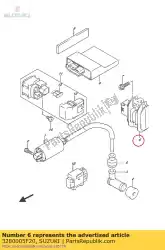 Ici, vous pouvez commander le redresseur assy auprès de Suzuki , avec le numéro de pièce 3280005F20: