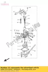 Qui puoi ordinare noce da Yamaha , con numero parte 988070510000: