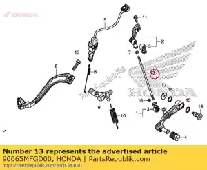 honda 90065MFGD00 perno, barra de acoplamiento - Lado inferior