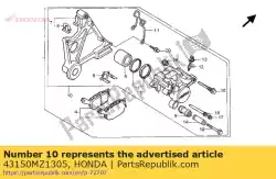 Ici, vous pouvez commander le étrier sous assy, auprès de Honda , avec le numéro de pièce 43150MZ1305: