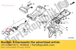 Qui puoi ordinare copertina, licenza da Honda , con numero parte 33721GET671: