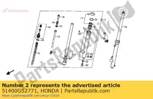 Honda 51400GS2771 fork assy., r.fr. ( - Lado inferior