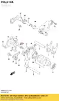 2531327C02, Suzuki, pin, schakelnok d suzuki rm  l rmz rmx rm125 rm250 dr z400e z400s rm80 rm85 sw lw lt z400 quadsport z400sm z450 z450z limited z400z drz400e drz400sm rm85l 125 250 85 80 400 450 , Nieuw