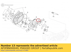 Aprilia AP3FBN000049, Pier?cie? zabezpieczaj?cy, OEM: Aprilia AP3FBN000049