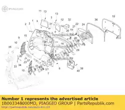 Ici, vous pouvez commander le gep? Kfach auprès de Piaggio Group , avec le numéro de pièce 1B003348000MD: