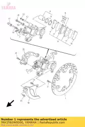 Ici, vous pouvez commander le disque, frein arrière 2 auprès de Yamaha , avec le numéro de pièce 5NY2582W0000: