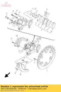 yamaha 5NY2582W0000 disque, frein arrière 2 - La partie au fond