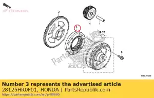 Honda 28125HR0F01 outer comp., starting clu - Bottom side