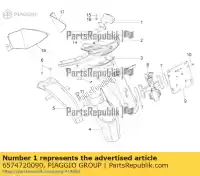 6574720090, Piaggio Group, alça de passageiro aprilia piaggio  lbmc50100, lbmc50101 lbmc50200, lbmc50201 lbmm70100 sr sr motard typhoon zapc506b zapm707e zd4cs5,  50 125 2010 2011 2012 2013 2016 2017 2018 2019 2020 2021 2022, Novo