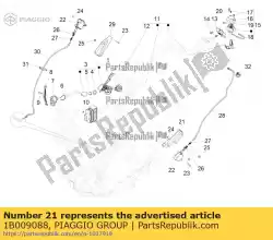 Ici, vous pouvez commander le staffa supporto attuatore auprès de Piaggio Group , avec le numéro de pièce 1B009088: