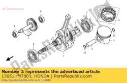 Aqui você pode pedir o conjunto de anéis, pistão (1,00) ( em Honda , com o número da peça 13051HM7003: