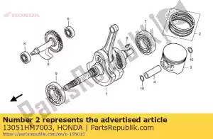 Honda 13051HM7003 jeu de segments, piston (1,00) ( - La partie au fond
