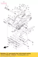 2C02217M0000, Yamaha, Braccio 1 yamaha  yzf r 600 2006 2007 2008 2009 2010 2011 2012 2013 2014 2015 2016 2017 2018 2019 2020, Nuovo