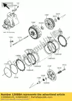 130880029, Kawasaki, friction des plaques ksf450b8f kawasaki kfx 450 2008 2009 2010 2011 2012 2013 2014, Nouveau