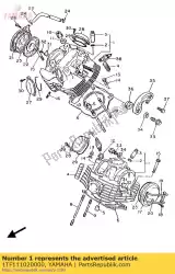 Ici, vous pouvez commander le culasse cul y auprès de Yamaha , avec le numéro de pièce 1TF111020000: