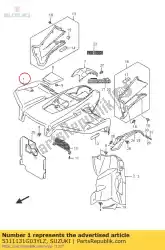 Qui puoi ordinare parafango, anteriore da Suzuki , con numero parte 5311131G03YLZ: