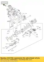 921731279, Kawasaki, braçadeira kawasaki z  sl abs br250 f e z250sl 250 , Novo