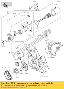 kawasaki 223AA0406 parafuso-pan-ws-cros comum - Lado inferior