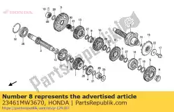 Qui puoi ordinare nessuna descrizione disponibile al momento da Honda , con numero parte 23461MW3670: