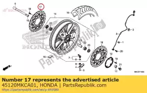 honda 45120MKCA01 dysk komp., r. ks. hamulec - Dół