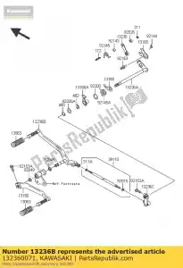 kawasaki 132360071 lever-comp vn2000-a2h - Onderkant