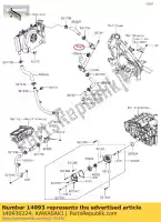 140930224, Kawasaki, deksel, thermostaat kawasaki ninja ex krt edition b z  a z300 abs 300 ex300 se 300se kle300 versysx , Nieuw