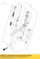 5114006G00, Suzuki, buis buiten, l suzuki dl 1000 2002 2003 2004 2005 2006 2007 2008 2009 2010, Nieuw