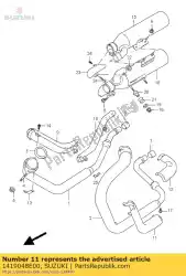 Ici, vous pouvez commander le couverture, exh., l fr auprès de Suzuki , avec le numéro de pièce 1419048E00: