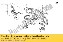 dekking, l. Spreker van Honda, met onderdeel nummer 64246MCA000, bestel je hier online: