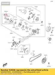 Here you can order the bearing-needle,22x29x18 kvf300 from Kawasaki, with part number 92046Y005: