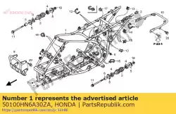 Tutaj możesz zamówić rama bod * nh456m * od Honda , z numerem części 50100HN6A30ZA: