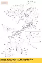 Aqui você pode pedir o quadro '603ma em KTM , com o número da peça 6030300100033: