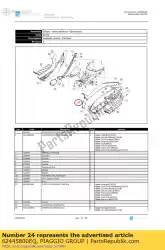 Aquí puede pedir aleta de acceso de Piaggio Group , con el número de pieza 62445800EQ: