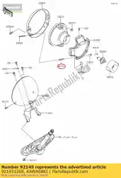 Here you can order the spring,head lamp lens vn1500-j from Kawasaki, with part number 921451268: