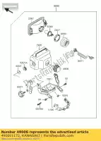 490061172, Kawasaki, bota, corpo do farol principal klf300-a1 kawasaki klf 300 2000 2001 2002 2003 2004 2005 2006, Novo