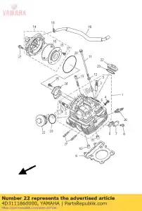 yamaha 4D3111860000 coperchio lato testata 2 - Il fondo