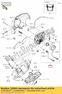 kawasaki 230040357 lampkop klx150fff - Onderkant