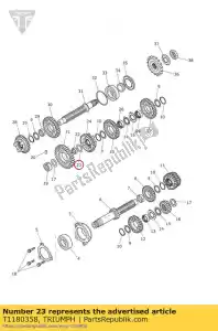 triumph T1180358 rondella, 33,0 x 22,2 x 1,0 - Il fondo