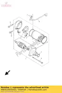 yamaha 4NK818900000 démarreur - La partie au fond