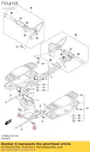 suzuki 015501025B bolt - Bottom side