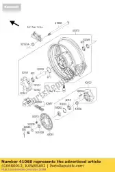 Ici, vous pouvez commander le essieu, rr auprès de Kawasaki , avec le numéro de pièce 410680012: