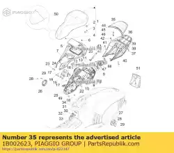 Here you can order the rear saddle from Piaggio Group, with part number 1B002623: