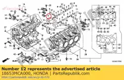 Here you can order the plate, air intake from Honda, with part number 18653MCA000: