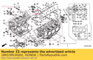 honda 18653MCA000 p?yta, wlot powietrza - Dół