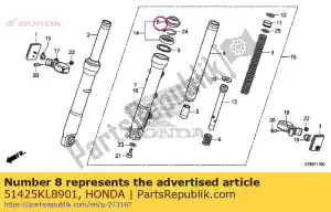 Honda 51425KL8901 seal, dust - Bottom side