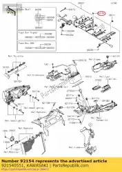 Tutaj możesz zamówić ? Ruba z ko? Nierzem, 6x16 zx1000jbf od Kawasaki , z numerem części 921540551: