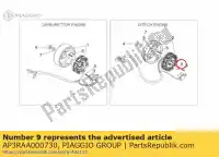 AP3RAA000730, Piaggio Group, Cespuglio aprilia sr scarabeo ho ditech carb e new di tech 50 2, Nuovo