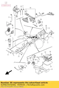 yamaha 5UM8235YE000 amortisseur - La partie au fond