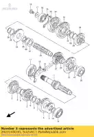 2423145C00, Suzuki, versnelling, 3e aandrijving suzuki vs vx 600 750 800 1985 1986 1987 1988 1990 1991 1992 1993 1994 1995 1996 1997 1998, Nieuw