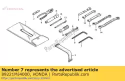 Aqui você pode pedir o chave hexagonal, 5 mm em Honda , com o número da peça 89221MJ4000: